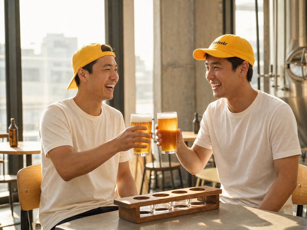Friends enjoying drinks