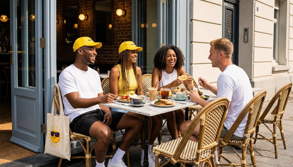 Brunch in the sun