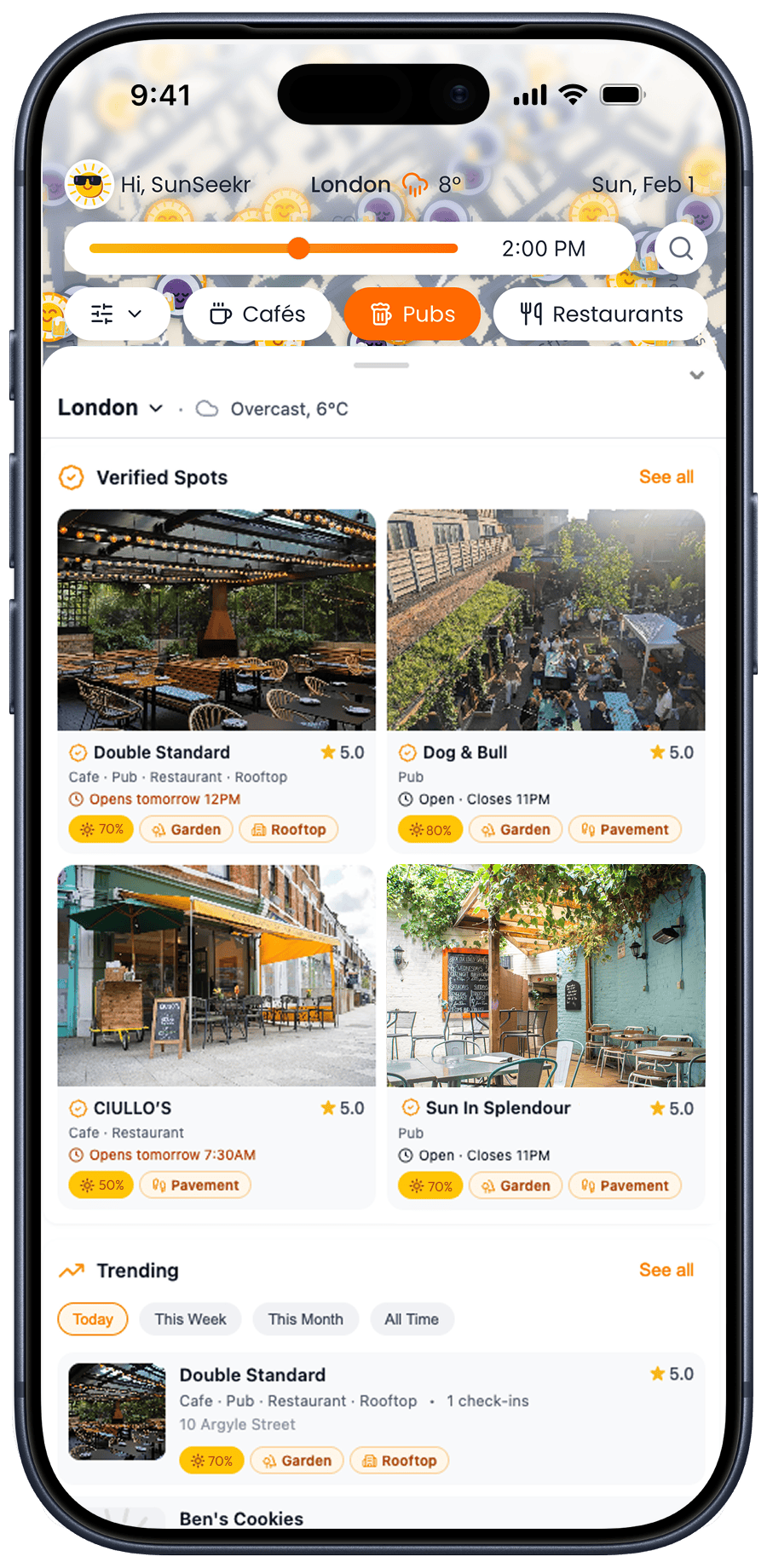Explore venues and events