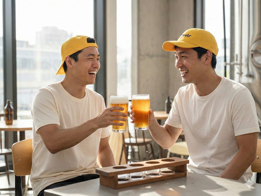 Friends enjoying drinks